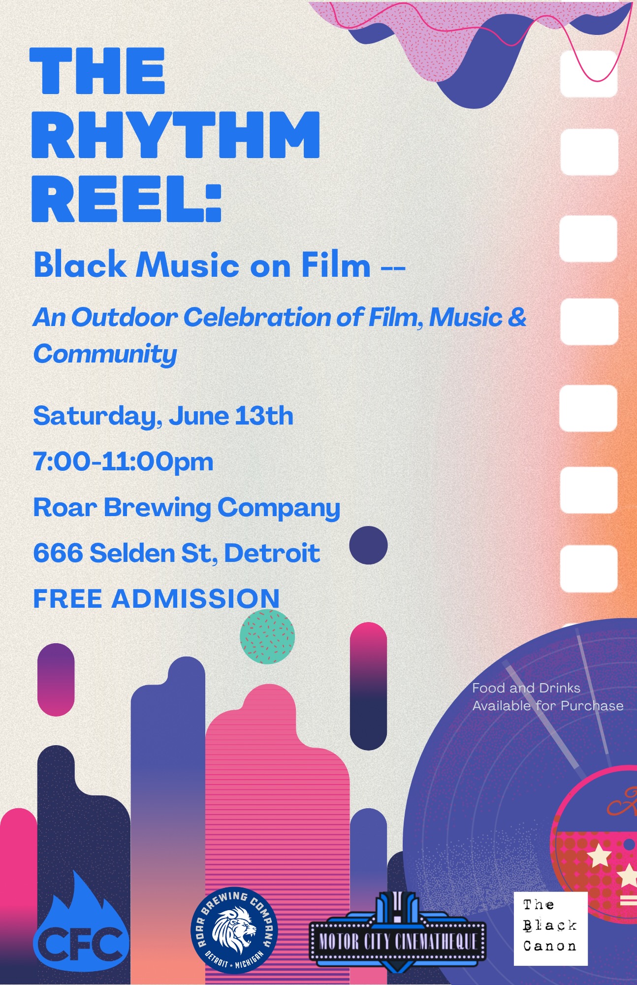 The Rhythm Reel Black Music on Film flyer